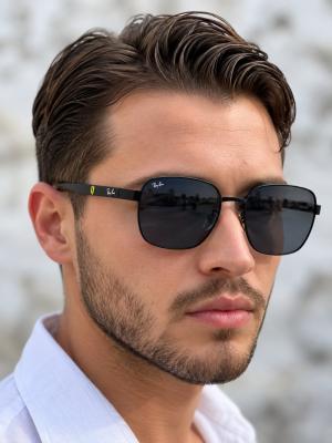 Ray-Ban Ferrari Hexagonal Siyah Erkek Güneş Gözlüğü G4953-CN