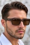 RayBan Polarize Kahverengi Inverness  Erkek Güneş Gözlüğü G4954-CN