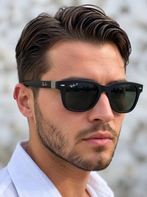 RayBan Ferrari Mat Polarize Siyah Erkek Güneş Gözlüğü G4955-CN