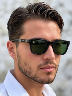 RayBan RB4433M F602/87 Yeşil Erkek Güneş Gözlüğü G4956-CN Siyah
