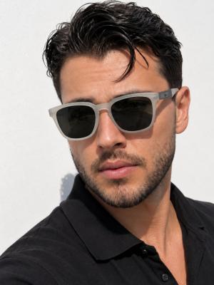 Lacoste Polarize Şeffaf Gri Erkek Güneş Gözlüğü G4958-CN Diğer