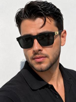 Lacoste Polarize Siyah  Erkek Güneş Gözlüğü G4959-DB Siyah