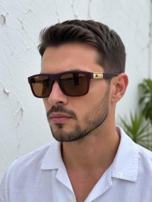 Lacoste Polarize Kahverengi  Erkek Güneş Gözlüğü G4962-DB Kahverengi