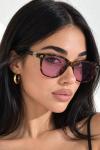 Miu Miu Lila Camlı Tortoise Kadın Güneş Gözlüğü G4963-DB